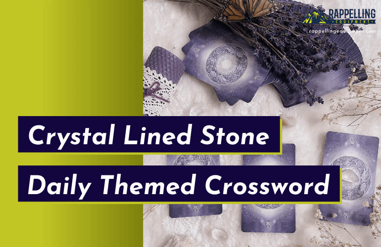 Crystal Lined Stone Daily Themed Crossword Clue