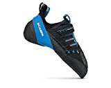 SCARPA Instinct VSR Rock Climbing Shoes for Sport Climbing and Bouldering - Black/Azure - 7.5-8