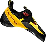 La Sportiva Men's Skwama Rock Climbing Shoe, Black/Yellow, 44