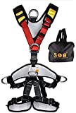 YXGOOD Treestand Harness, Tree Working Safety Belt, Climbing Harness for Garden Art Clip, Tree Clip, Firefighting On Tree (Full Body Harness)