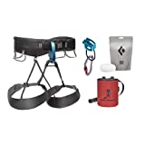 Black Diamond Mens Momentum Rock Climbing Harness - Complete Package, Anthracite, Medium