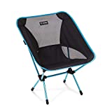 Helinox Chair One Original Lightweight, Compact, Collapsible Camping Chair, Black/Blue