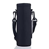 AUPET Water Bottle Carrier,Insulated Neoprene Water Bottle Holder Bag Case Pouch Cover 1000ML or 750ML,Adjustable Shoulder Strap, Great for Stainless Steel and Plastic Bottles