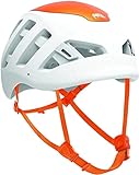 PETZL - Sirocco, Ultra-Lightweight Climbing and Mountaineering Helmet, White/Orange, Medium/Large