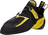 La Sportiva Men's Solution Comp Rock Climbing Shoes, Black/Yellow, 36.5