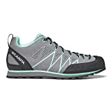 SCARPA Women's Crux Air Lightweight Hiking and Approach Shoes - Smoke/Ice Green - 8-8.5