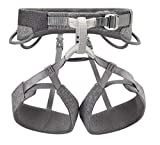 Petzl SAMA Unisex Harness - Rock Climbing Harness for the Gym, Crag, or Multi-Pitch Routes - Grey - M