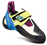 La Sportiva Women's Skwama Climbing Shoe, Apple Green/Cobalt Blue, 36.5